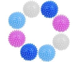 Verpakking van 8 stuks droogballen - Was- en droogballen voor wasdroger, perfect voor donsjacks, kleding, herbruikbaar en efficiënt