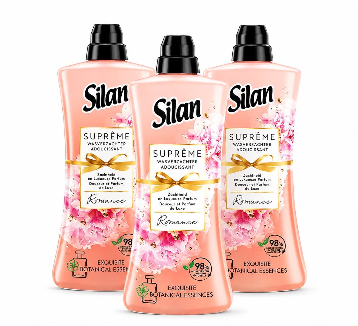Silan Suprême Romance Wasverzachter – 3 x 968 ml – 132 Wasbeurten – Langdurige Geur - 3 Stuks — afbeelding 1