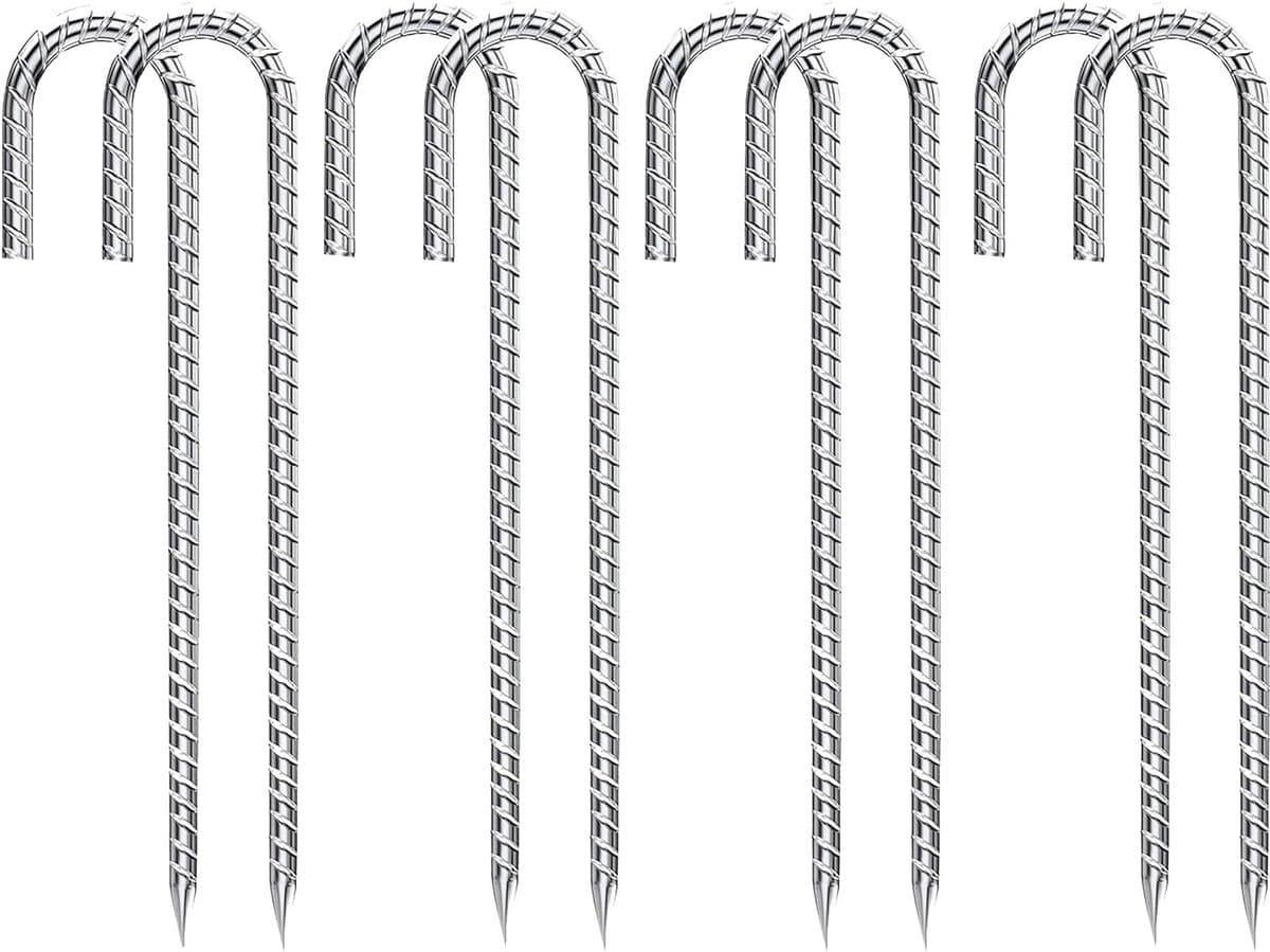 Omgoods - Set van 8 Gegalvaniseerde Grondankers voor Tent en Tuin — afbeelding 1