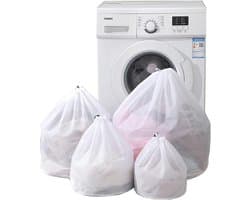 4 Stuks Wasnetten voor Kleding - Diverse Maten Waszakken voor de Wasmachine en Opberging