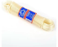 Kledinglijn - Waslijn - Kleding Drogen - Duurzame PVC Buitenlaag - 100 meter - Helder