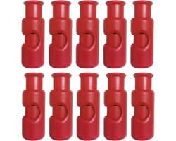 Zakken Clips - Knijpclips Bewaarklemmen - Voedsel Vers Houden - Stof Isolatie - 10 Stuks - Rood