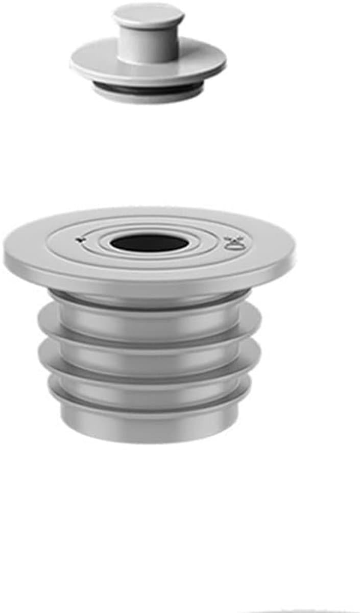 Afvoerpijp Siliconen Seal - Wasmachine Rioolslang - Geurloos Huis - Flexibele Diameter Aanpassing - 45-50 mm - Grijs — afbeelding 1