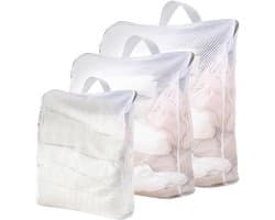SnelShoppen - Large Laundry Net voor Delicate Was, Waszak, Wasnet, Bescherming voor Kleding, 1 Stuk, Ideaal voor Wassen, Reizen, en Camping