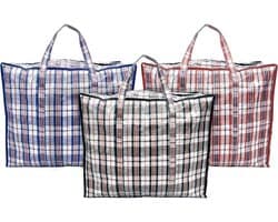 Wasnetjes met ritssluiting - Pack of 2 - 60 x 25 x 50 cm - Herbruikbare waszakken met ritssluiting - Voor kleding en opbergen