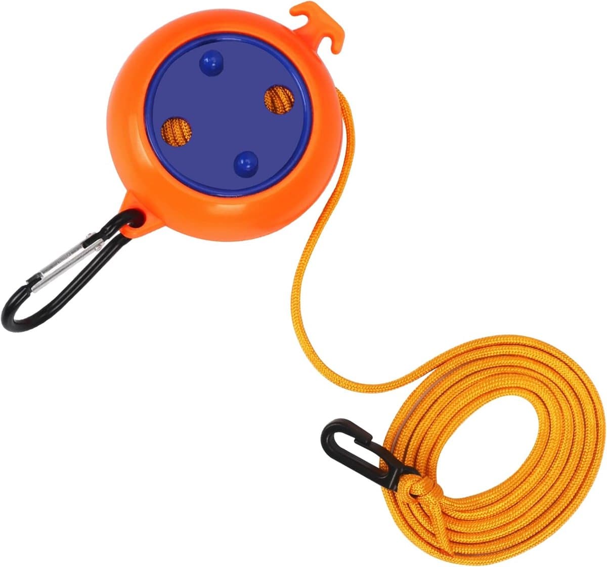 Uitschuifbare waslijn, 8 meter lang, draagbaar, geschikt voor kamperen, reizen en buitenactiviteiten, oranje, hoge kwaliteit, praktisch en duurzaam, geschikt voor gebruik in de keuken en thuis. — afbeelding 1