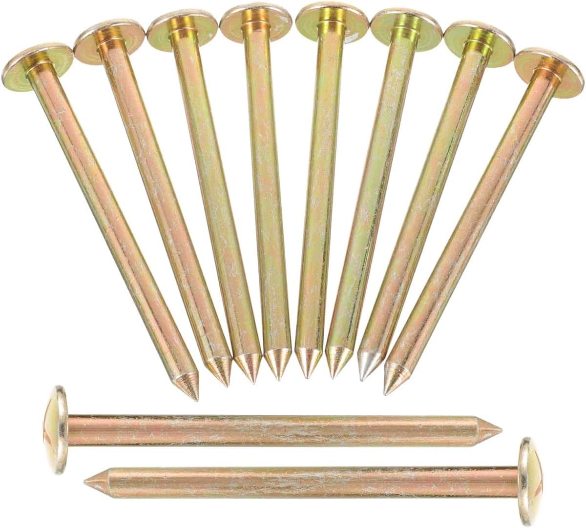 SnelShoppen - 10 Stuks Grondpinnen, Tuin Heggeninvoegen, Bodemmarkeerders, Gereedschap, Verankering, Landschapspen, Gegalvaniseerd, Houten Paal, Meetp — afbeelding 1