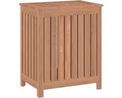 vidaXL - Wasmand - 50x35x60 - cm - massief - teakhout
