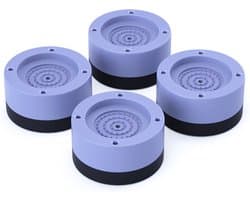 Wasmachine anti-vibratievoeten trillingsdempers voor wasmachine 4 stuks antislip voeten ter voorkoming van lawaai en wegglijden