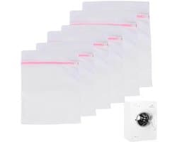 Allecto Plus - 6-delige waszakset voor wasmachine - waszak met ritssluiting - ondergoed - babykleding - bescherming wasmachine - wasnet lingerie
