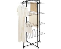 Brabantia HangOn Droogtoren - 30 m - Inklapbaar Wasrek - Matt Black