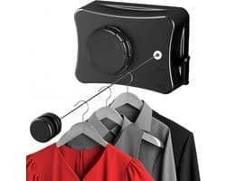 Inovra Plus - Uitschuifbare waslijn 51 m - intrekbare waslijn - verstelbare waslijn - uittrekbaar - montage zonder boren - voor binnen en buiten - droge kleding - huishoudelijke benodigdheden