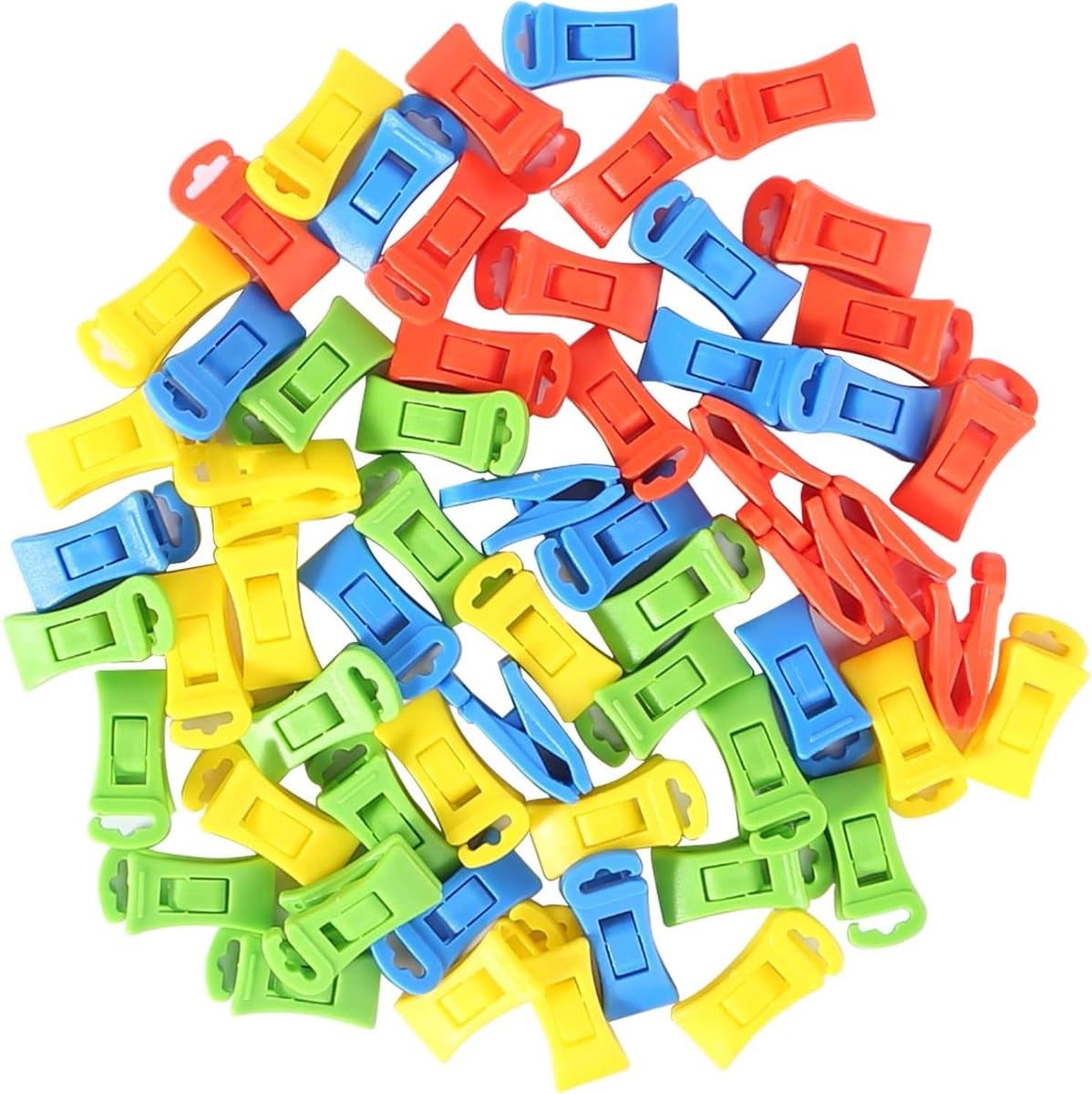 Allecto Plus - 60 Multifunctionele Sokkenklemmen voor Wasmachine en Droger - Praktische Sokkenhouder met Haak - Sokkenclip - Organisator voor Sokken — afbeelding 1