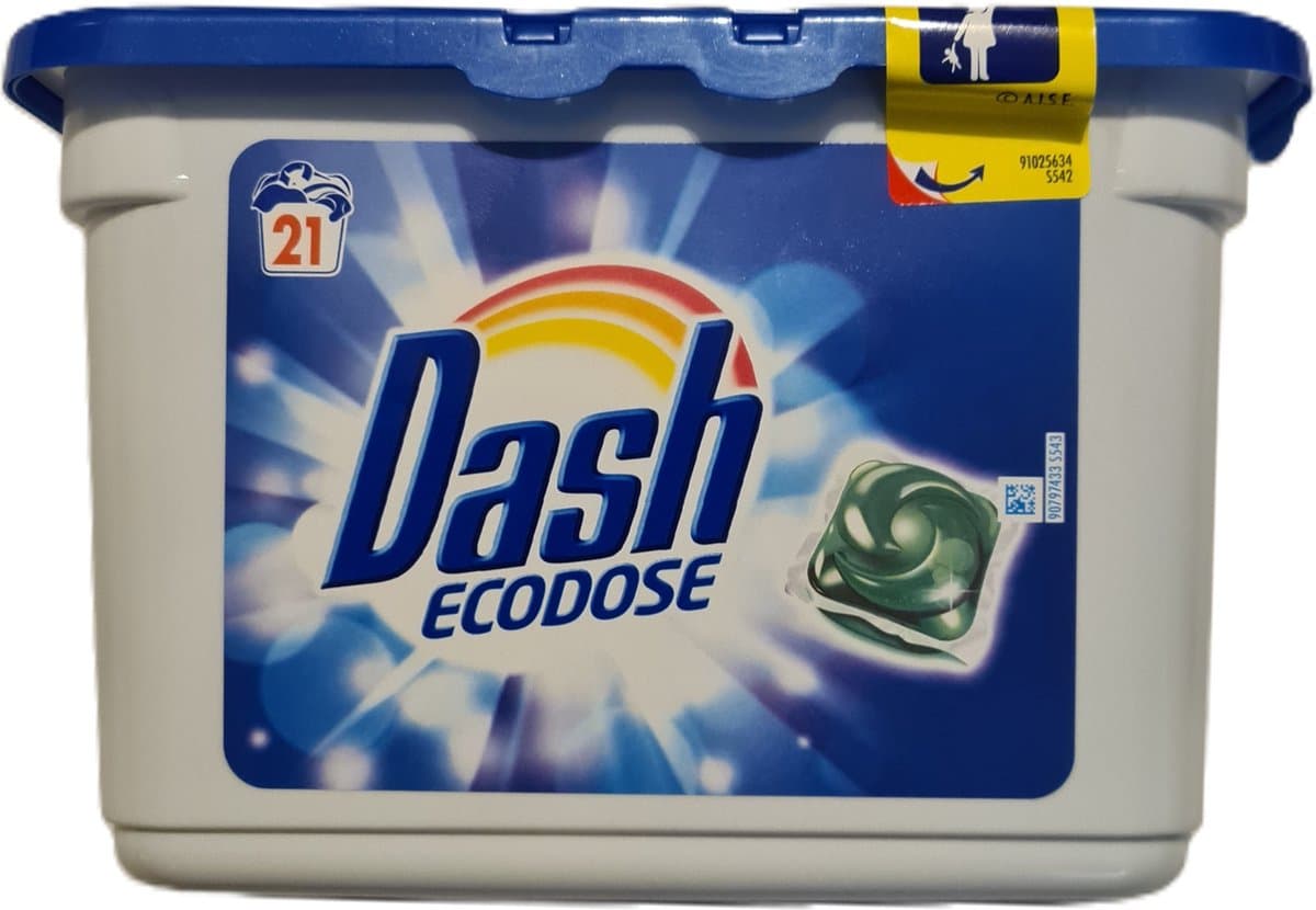 Dash Ecodose Wasmiddel Regular vloeibaar 21 tabs — afbeelding 1