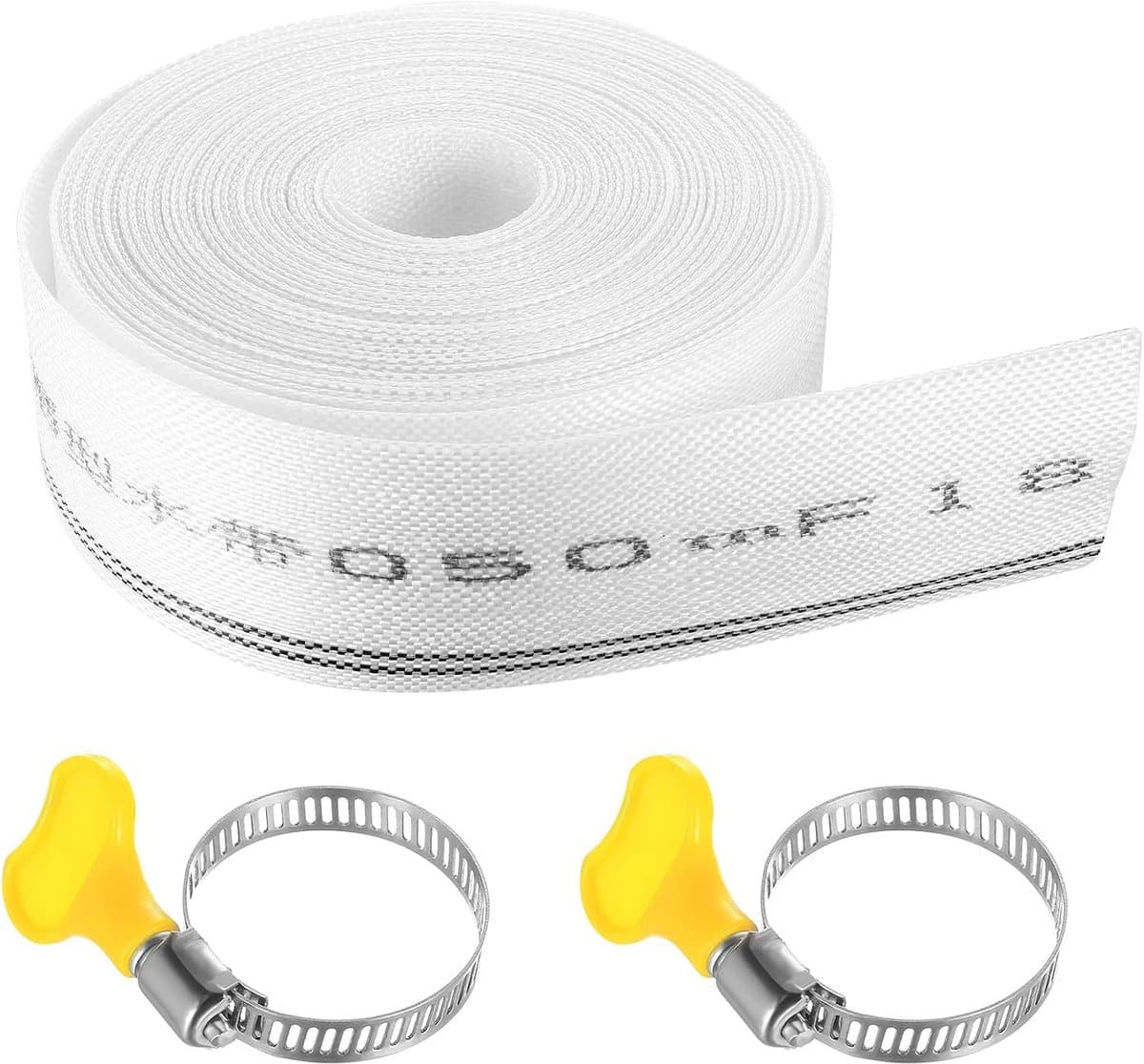 Flexibele Afvoerslang 32mm x 10m voor Dompelpomp en Vuilwater - Inclusief Klemmen — afbeelding 1