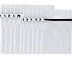 Wasnetten, 10-pack, waszakkenset, waszakken met rits, Geschikt voor het wassen van bh's, ondergoed, sokken, leggings en babykleding (30*40 cm/40*50 cm).