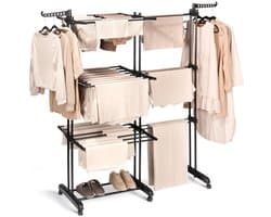 Vilde - Pionaire Droogrek - Metalen - Drie niveaus - 130x64x172 cm