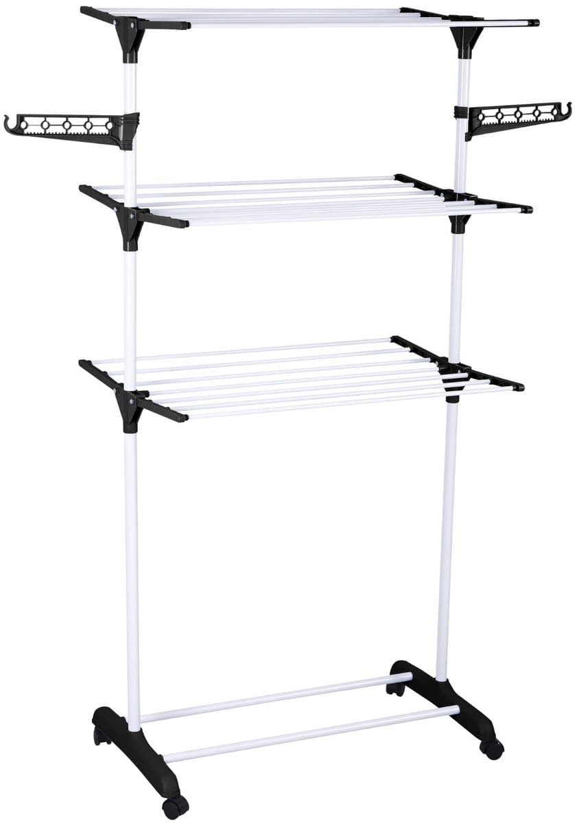 Verticale wasdroger met ruimte voor hangers, 160 cm, ALTO — afbeelding 1