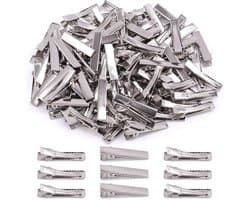 Zilveren Haarspeldjes voor DIY Haaraccessoires - Alligator Clips (1,26 inch)