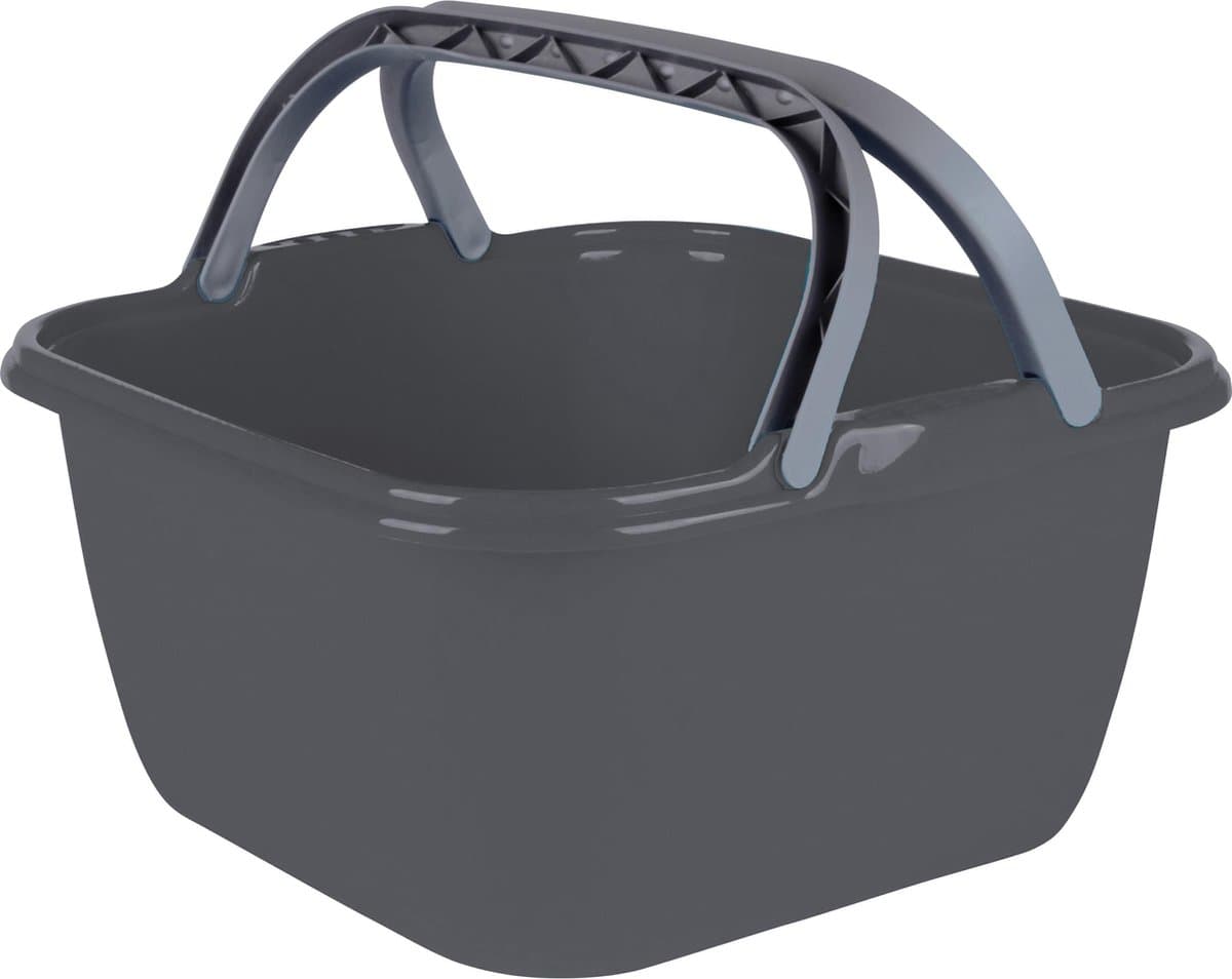 Bo-Camp - Afwasbak Camping - Vierkant - 13 Liter - Grijs — afbeelding 1