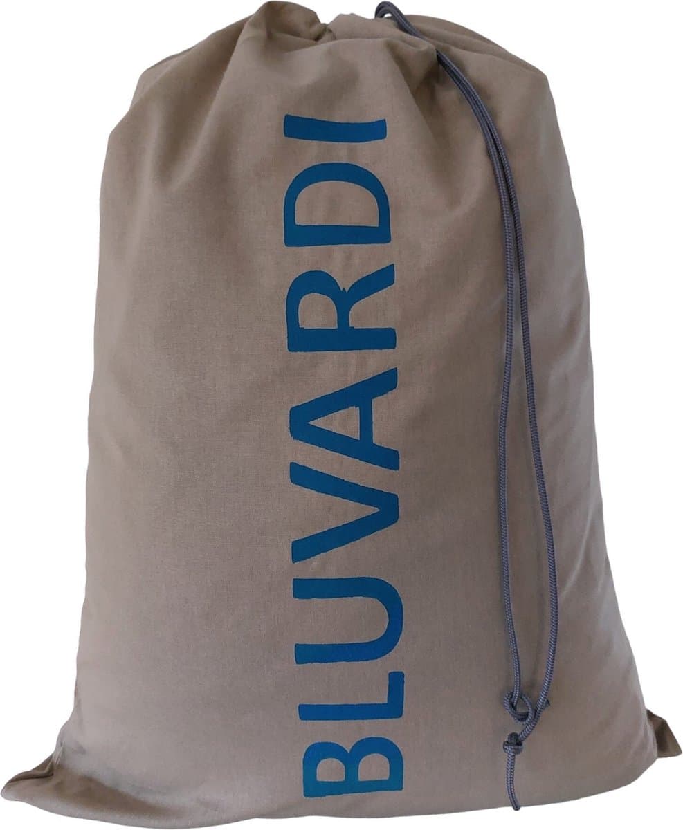Bluvardi katoenen waszak -XXL-Heavy Duty - met trekkoord - Taupe — afbeelding 1