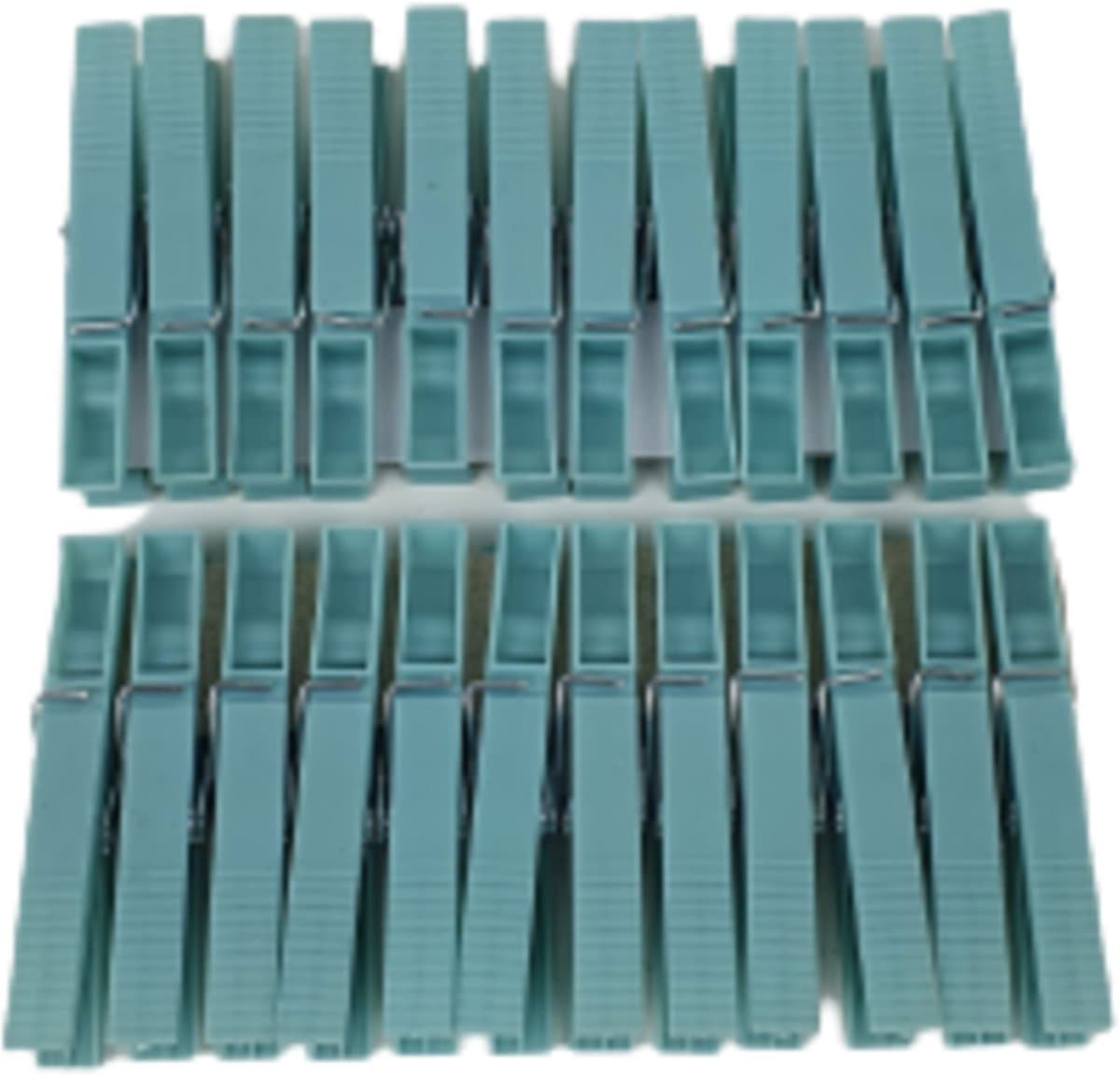 Wasknijpers JACYE - Turquoise - Kunststof - 24 Stuks - Knijper - Wassen - Was - Knijpers — afbeelding 1