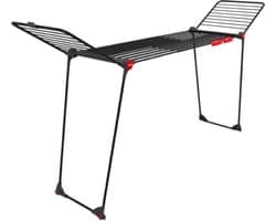 Vileda Infinity Flex Ultimate Droogrek (Black Edition) - Tafel Droogrek - 30 m drooglengte - Telescopisch uittrekbaar centraal plateau - Hoge vleugels