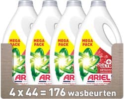 Ariel Vloeibaar Wasmiddel +Ultra Vlekverwijderaar - 4 x 44 Wasbeurten