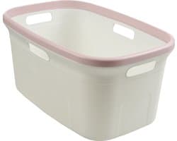 Motek® - Deluxe Wasmand - 45 l - Heupwasmand - Roze - Poeder