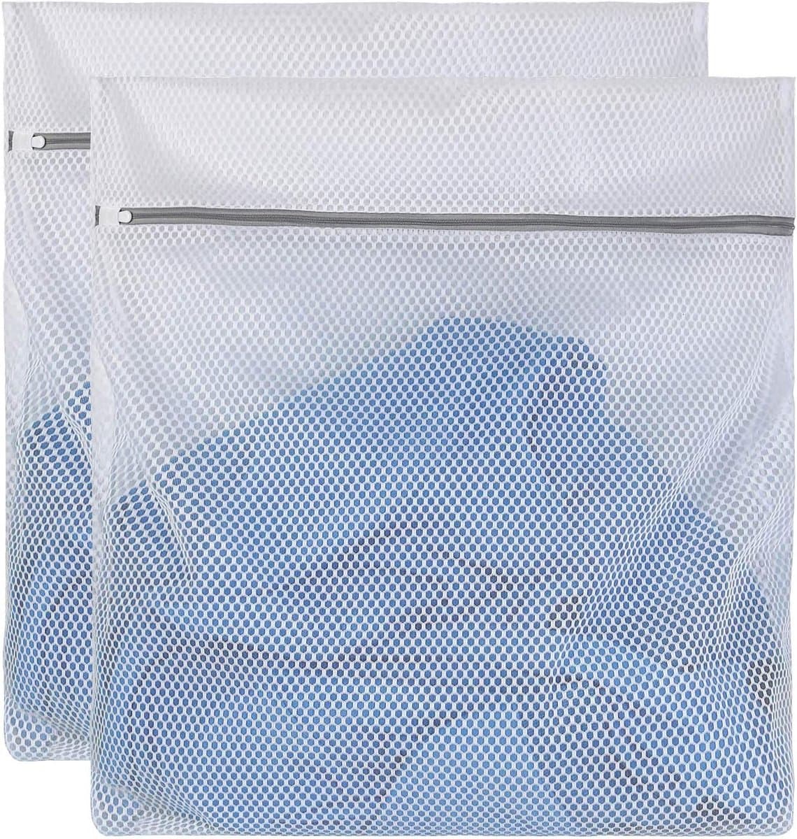 Waszakjes met ritsWaszak- 60 x 60 cm - Honingraat wasnet - Extra Grote Waszak voor Machine - Anti-Vervorming Netje - Herbruikbaar & Duurzaam — afbeelding 1