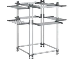 vidaXL - Wasrek - 107x107x120 - cm - aluminium