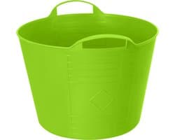 Excellent Houseware Flexibele emmer - groen - 27 liter - kunststof - 40 x 35 cm
