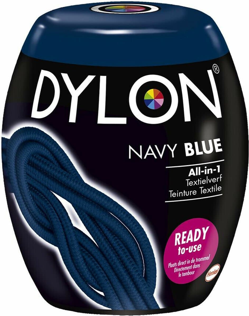 Dylon Textielverf Navy Blue - 3 x 350 gr - Voordeelverpakking — afbeelding 1