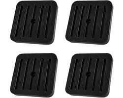 Trillingsdempers Airco - Antivibratie Pads - Apparaten Stabiliseren - Geluidsreductie - 4 Stuks - Zwart
