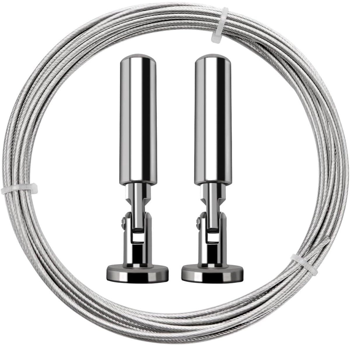 Dailygoods- Gordijnkabel 5 m - Roestvrij Staal - Waslijn - Spansysteem - Multifunctioneel - Inclusief Houders/Screws — afbeelding 1