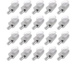 Dailygoods - Plank Ondersteuning Pinnen 20 Stuks voor 9 mm Dikte