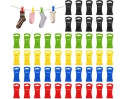 Dailygoods - Set van 100 Sokkenklemmen voor Wasmachine en Droger
