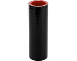 Dailygoods- Koelslang Siliconen 32 mm Binnendiameter - 127 mm Lengte - Meerlaags - Zwart/Rood - Hoge Temperatuur - Schokbestendig - Siliconenslang