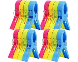 Grote Wasknijpers - Robuuste Klemmen - Kleding Drogen - Winddicht Ontwerp - 12 Stuks - Grijs
