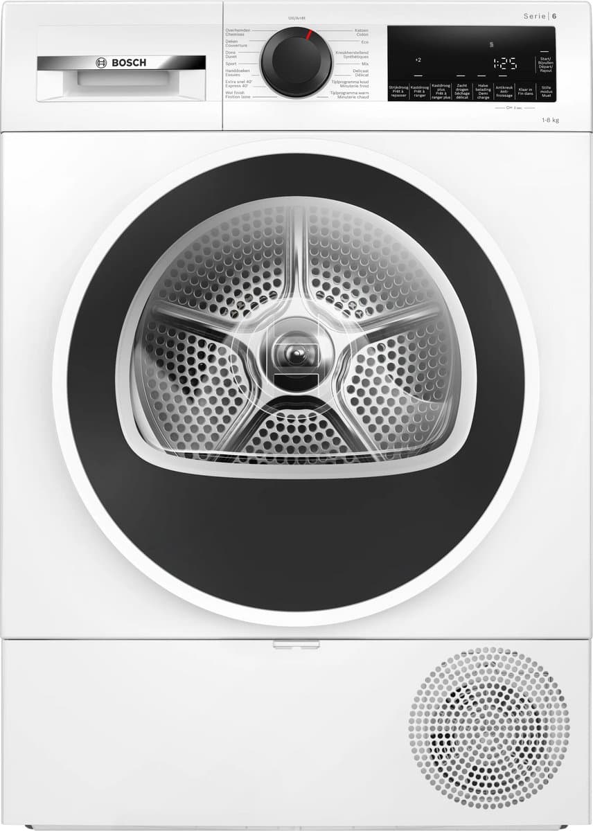 BOSCH WQG1320MFG Serie 6, Droogkast met warmtepomp, 8 kg — afbeelding 1