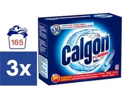 Calgon 3 in 1 Powerball Tabs Wasmachine Reiniger en Anti kalk - 3x 55 Tabletten - 165 Tabletten