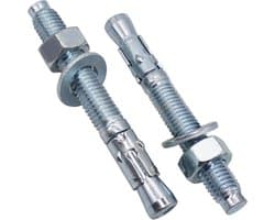 Wigankers - Metalen pluggen - Beton bevestigen - Verzinkt staal - M12 x 100 mm