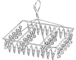 Wasknijpers Set - Kleding Clips - Ruimtebesparend Drogen - Winddicht Ontwerp - 40 Clips - Zilverkleurig