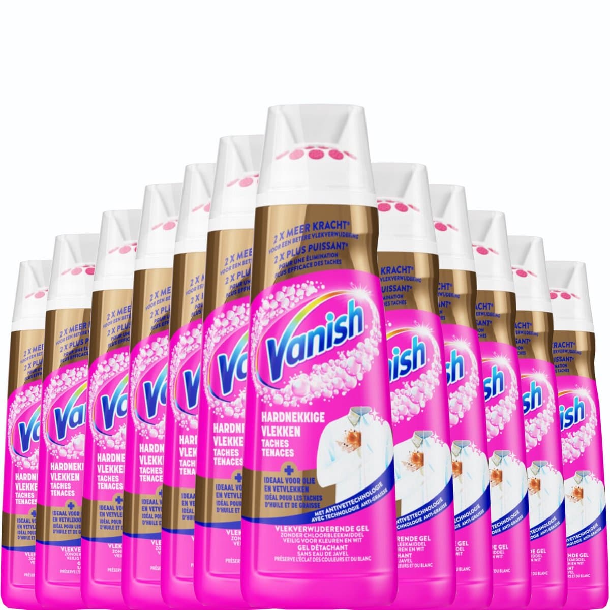 Vanish Gold Power Gel Vlekverwijderaar - 12 x 200ml - Voordeelverpakking — afbeelding 1