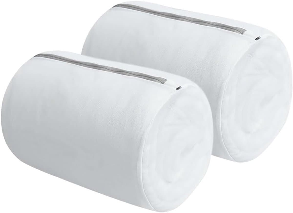 2 Pcs Mesh Waszakken - Waszak met Rits voor Kleding, Ondergoed en Beha's - Rond — afbeelding 1