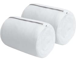 2 Pcs Mesh Waszakken - Waszak met Rits voor Kleding, Ondergoed en Beha's - Rond