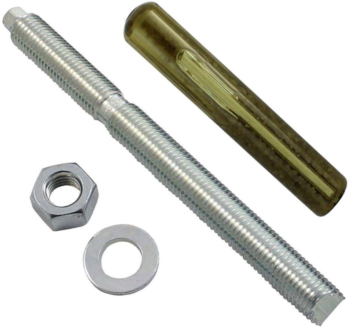 Ankerstang M16 - Metaalanker Boutanker - Doorsteekinstallatie Bouw - Composiet Ankerpatroon - 190mm Lengte - Verzinkt — afbeelding 1