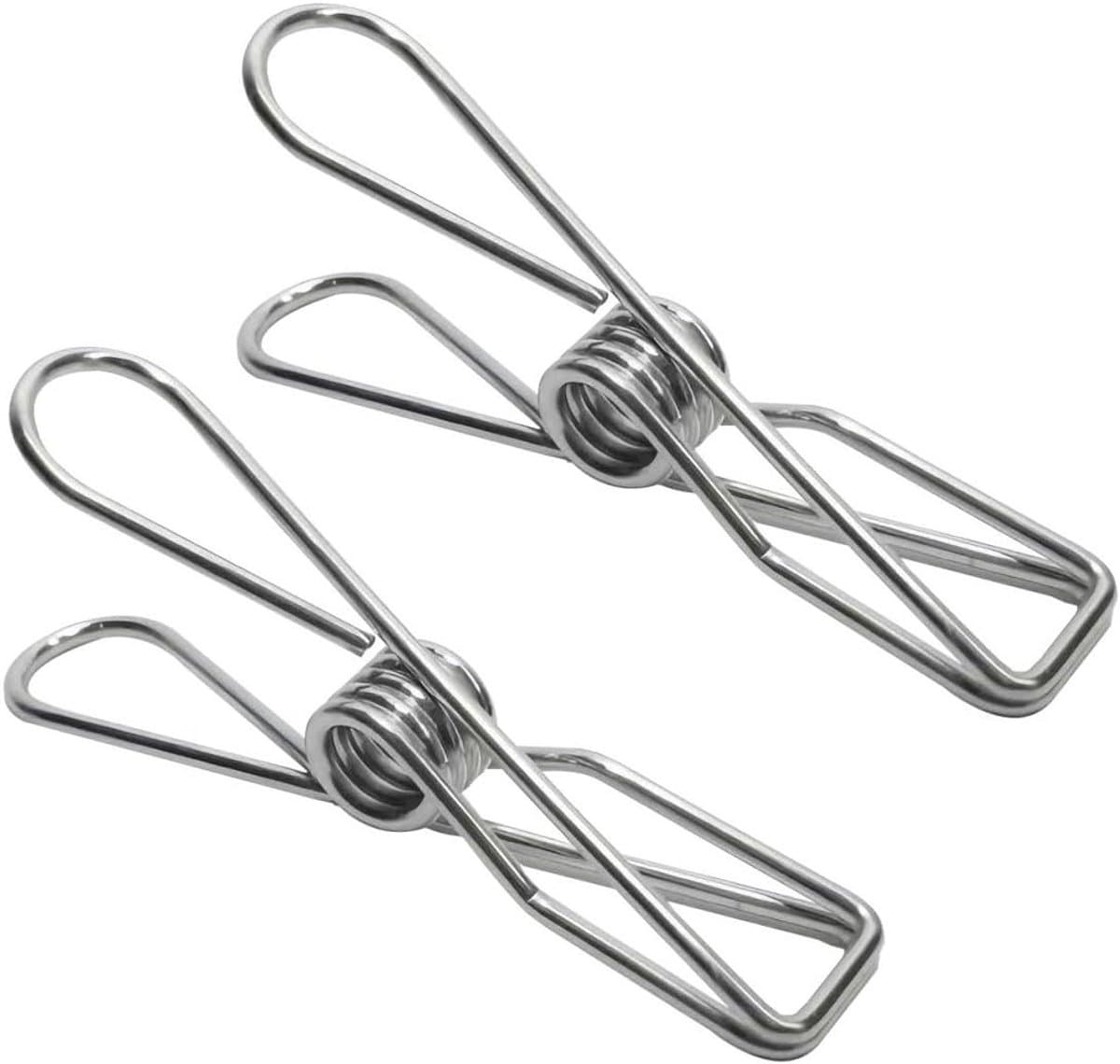Roestvrijstalen knijpers - Kledingclips - Kleding ophangen - Heavy duty ontwerp - 40 stuks - Zilverkleurig — afbeelding 1