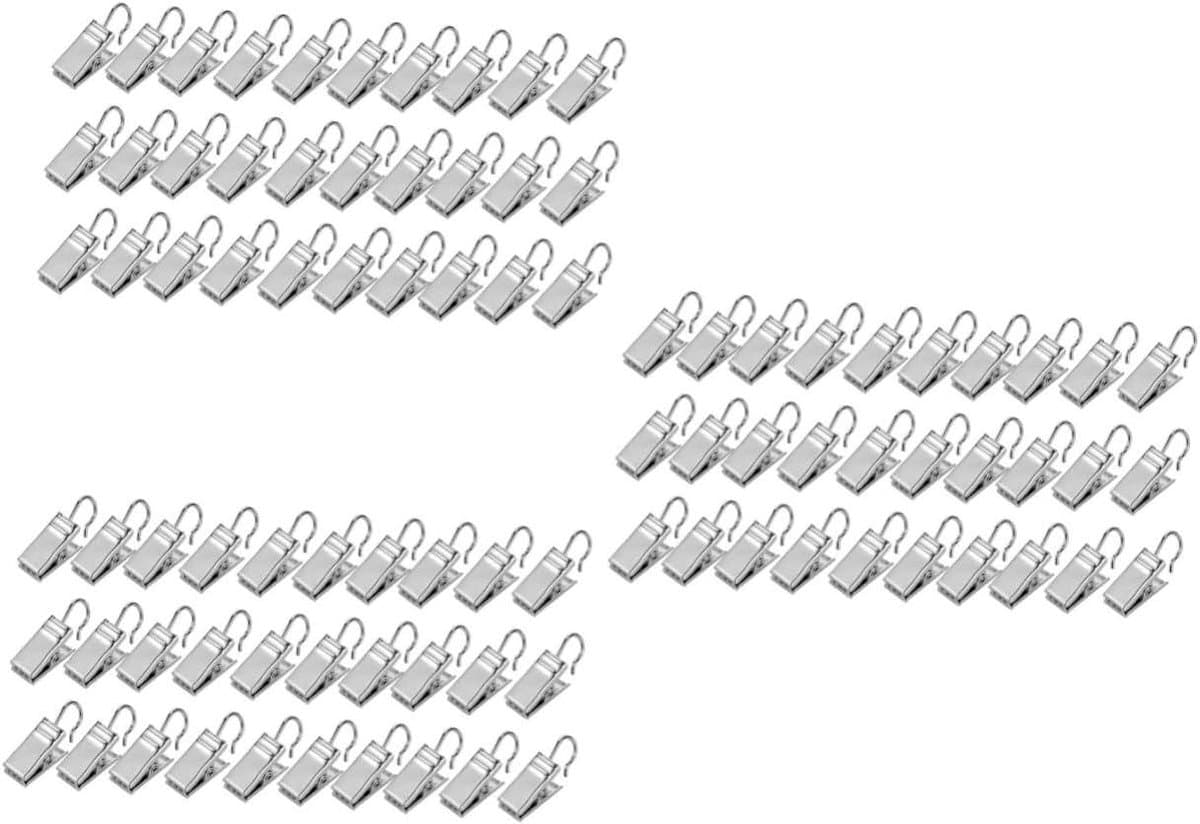 Stevige Clips - Haakklemmen - Decoraties Ophangen - Sterke Grip - 90 Stuks - Zilver — afbeelding 1
