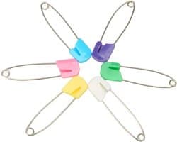 Veiligheidsspelden Baby - Klemmetjes Sluitspelden - Babykleding Vastzetten - Met Plastic Tip - Maat L - Vrolijke Kleuren